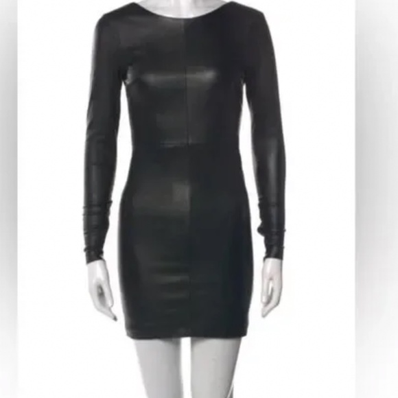 Roberto Rodriguez Dresses & Skirts - Roberto Rodriguez genuine black leather minidress
